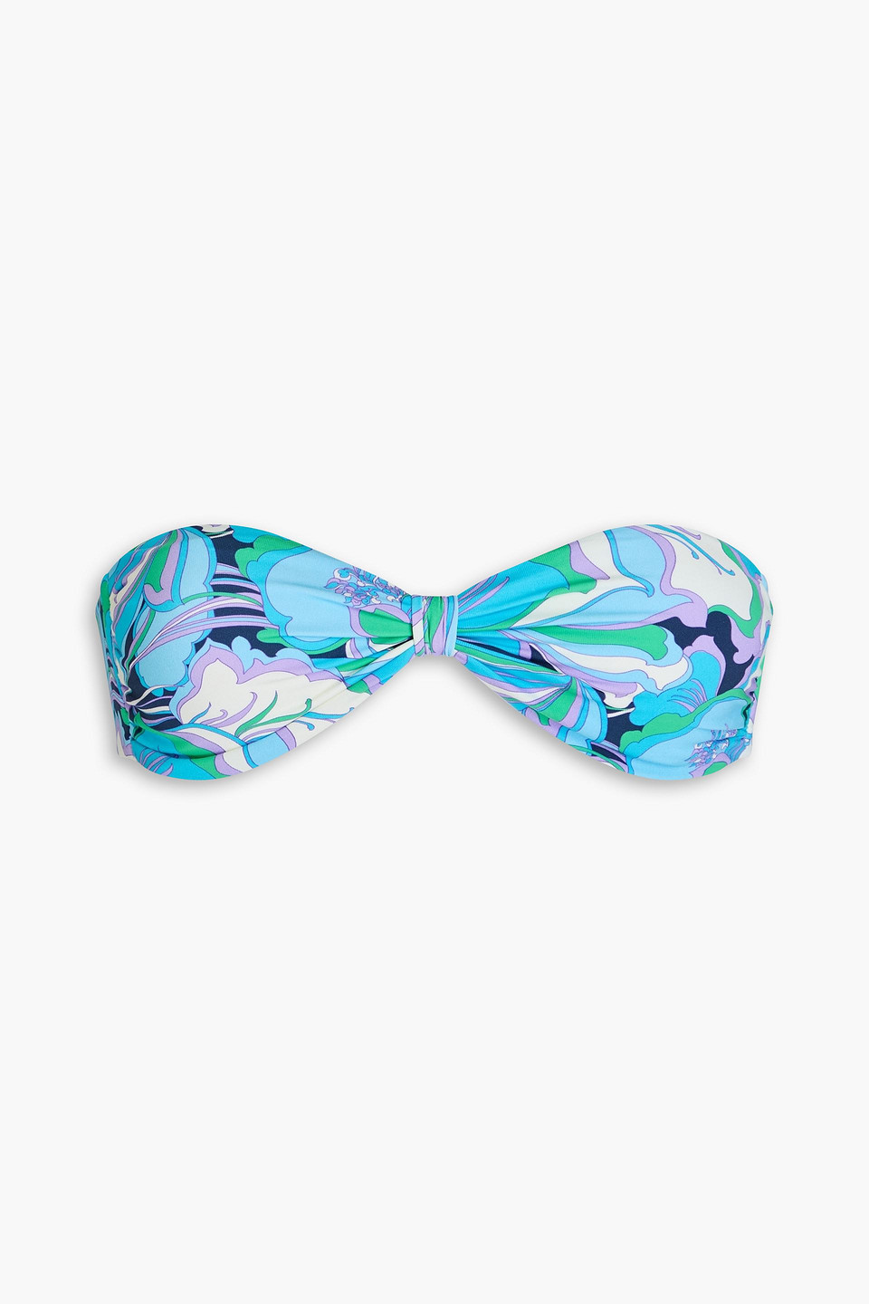 Melissa Odabash Stockholm Tie-back Printed Bandeau Bikini Top