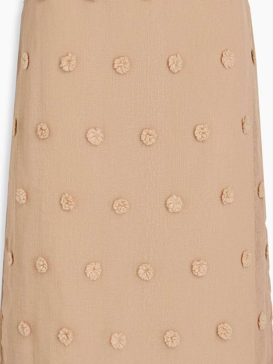 colette pom pom-embellished gauze skirt