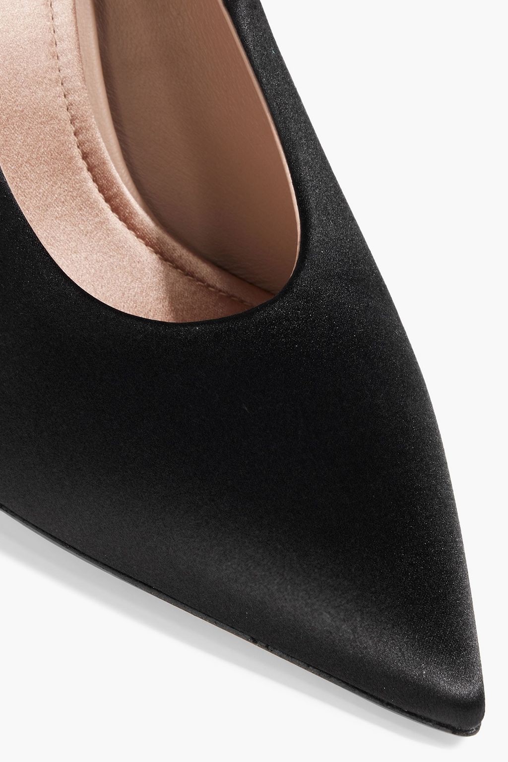 VALENTINO GARAVANI Bow-detailed cutout satin pumps