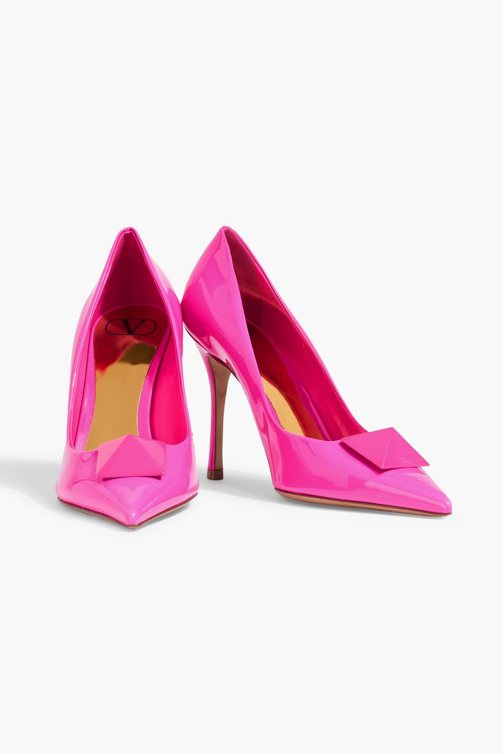 VALENTINO GARAVANI One Stud patent-leather pumps