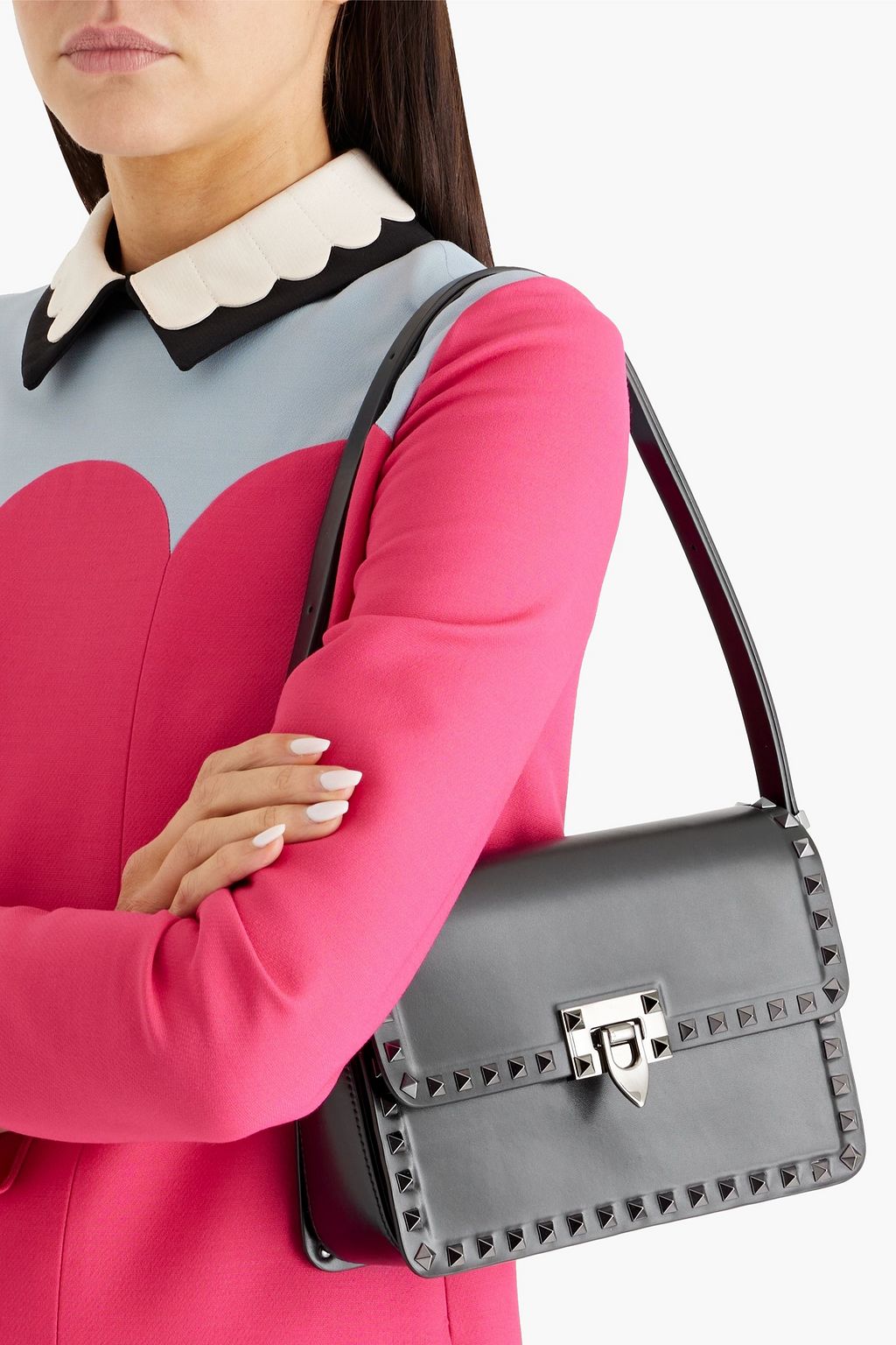 VALENTINO GARAVANI Rockstud23 leather shoulder bag