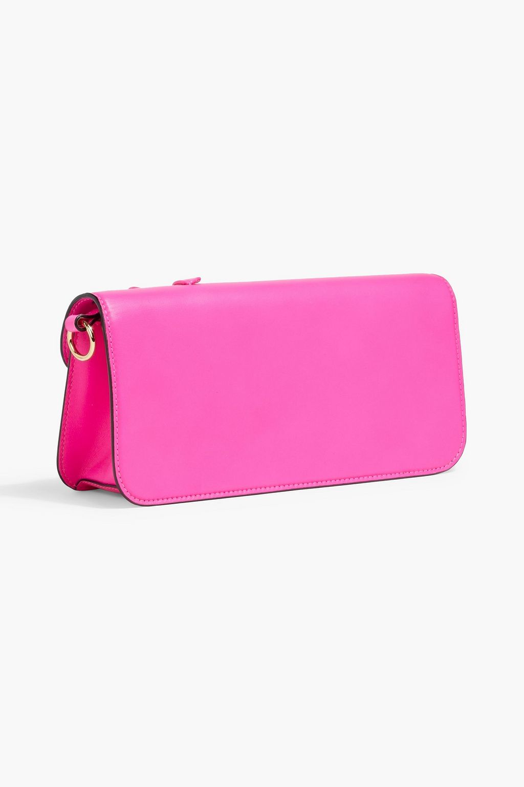 VALENTINO GARAVANI Locò floral-appliquéd leather shoulder bag