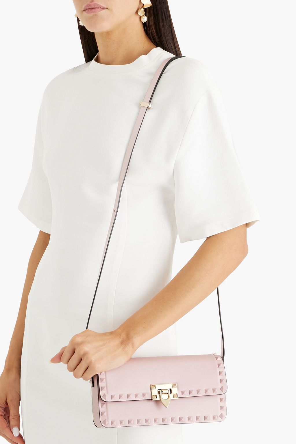 VALENTINO GARAVANI Rockstud23 leather shoulder bag
