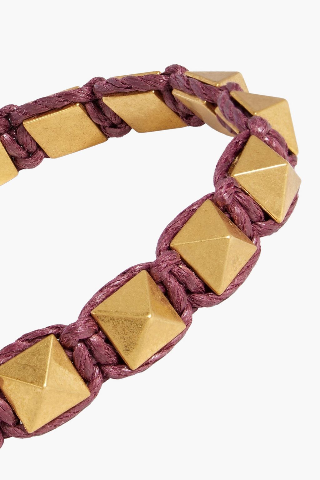 VALENTINO GARAVANI Gold-tone cord bracelet