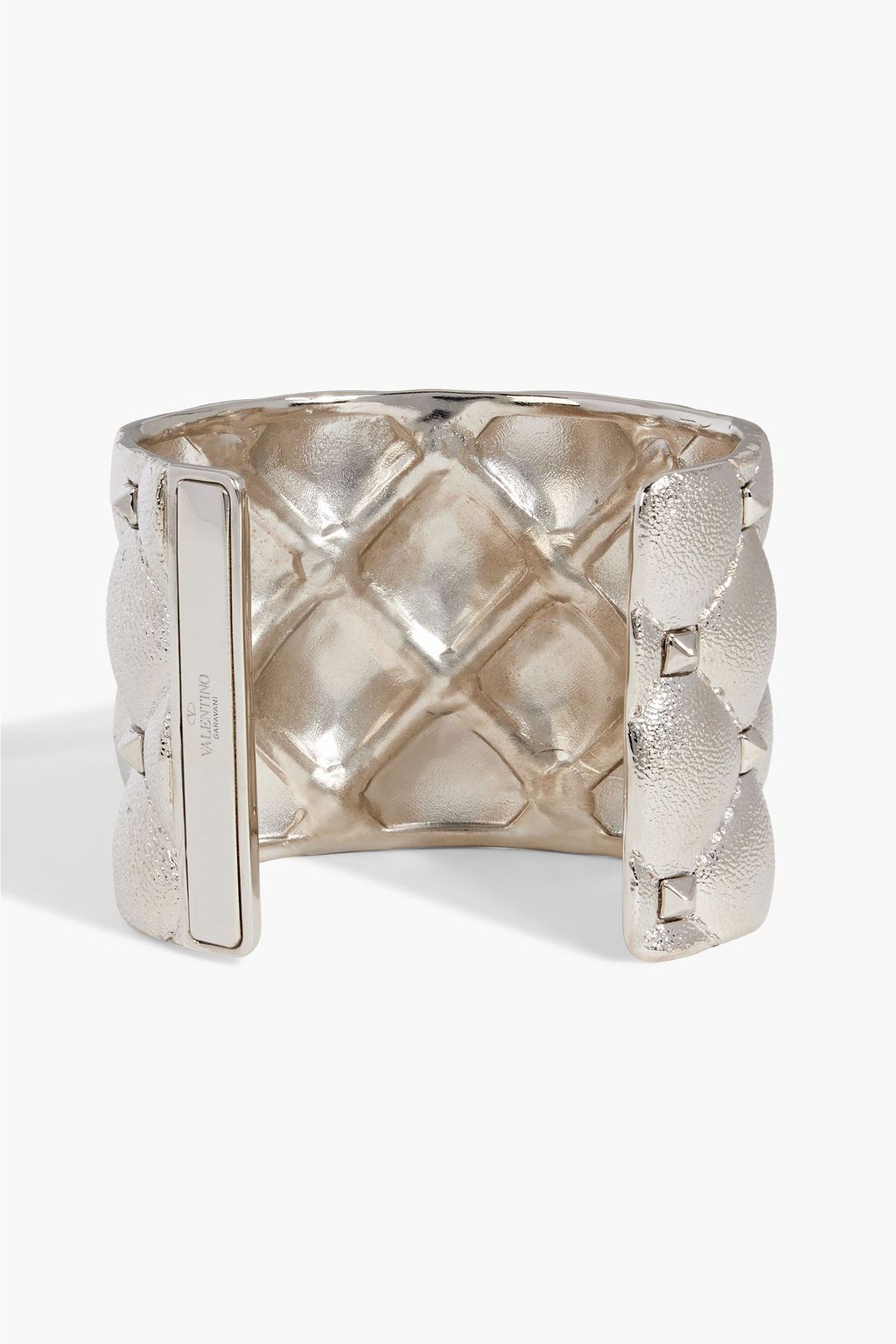 VALENTINO GARAVANI Hammered silver-tone cuff | THE OUTNET