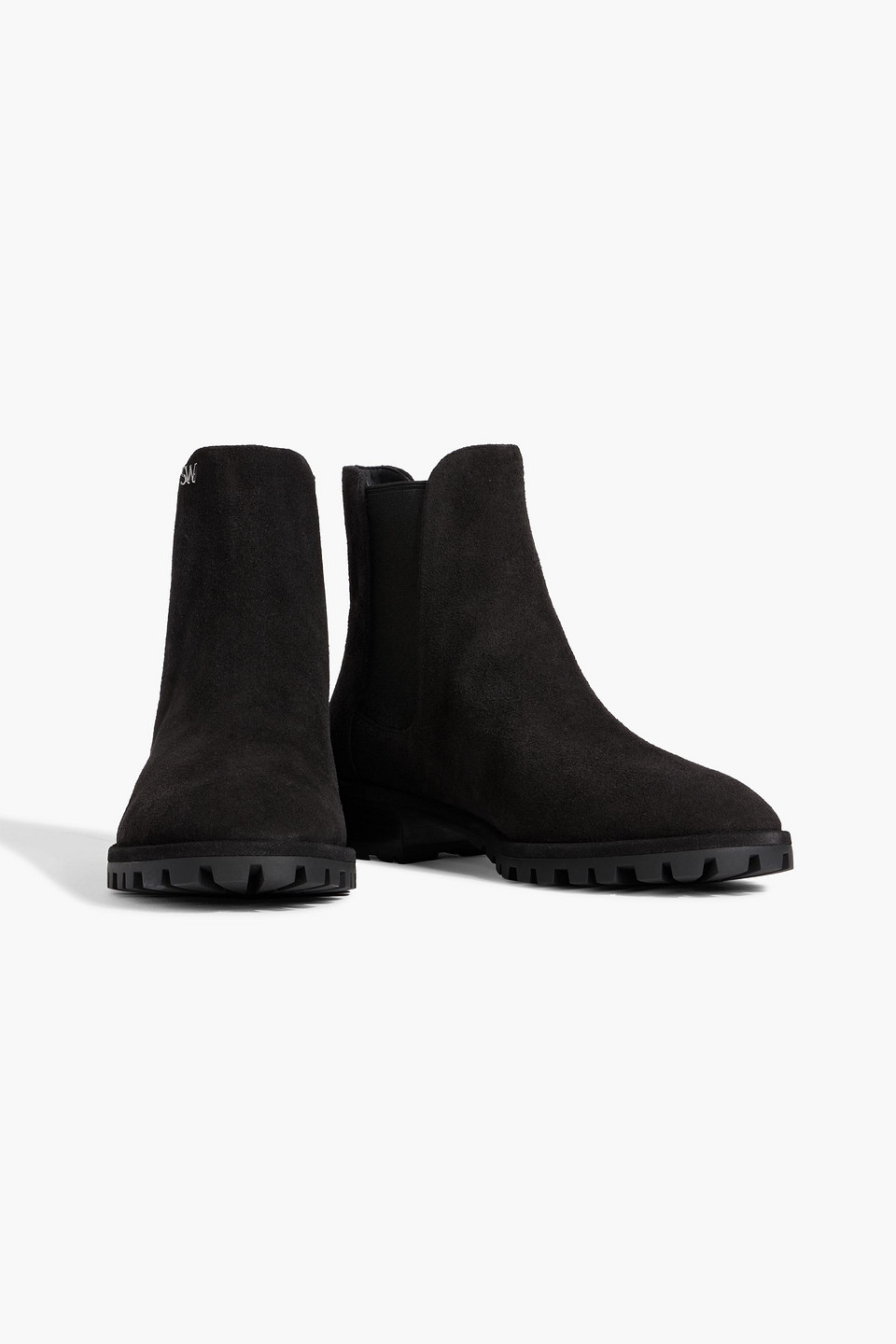 Stuart Weitzman Laine Suede Chelsea Boots In Black
