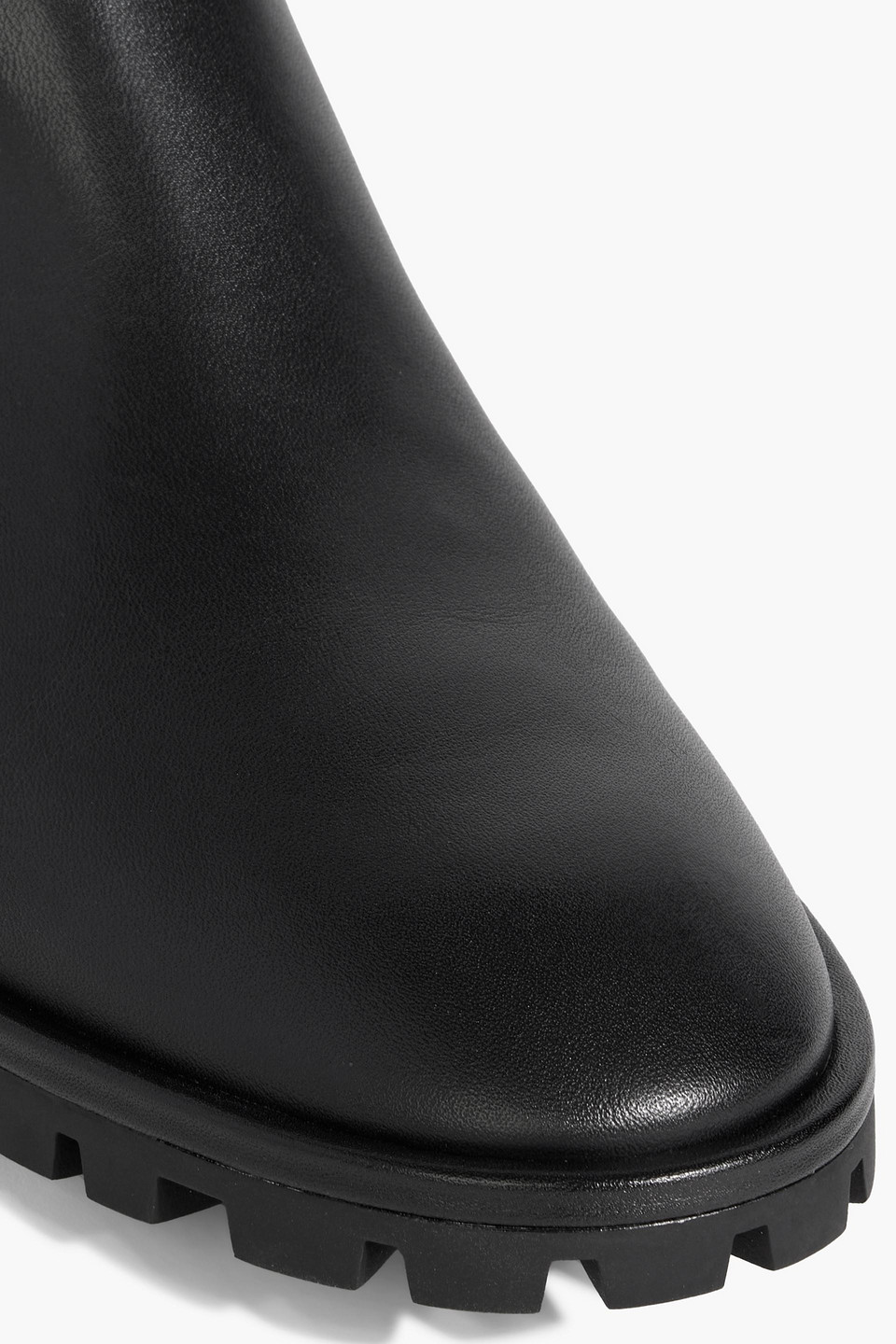 Stuart Weitzman Laine Leather Chelsea Boots In Black