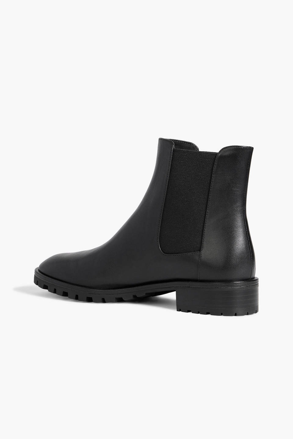 Stuart Weitzman Laine Leather Chelsea Boots In Black