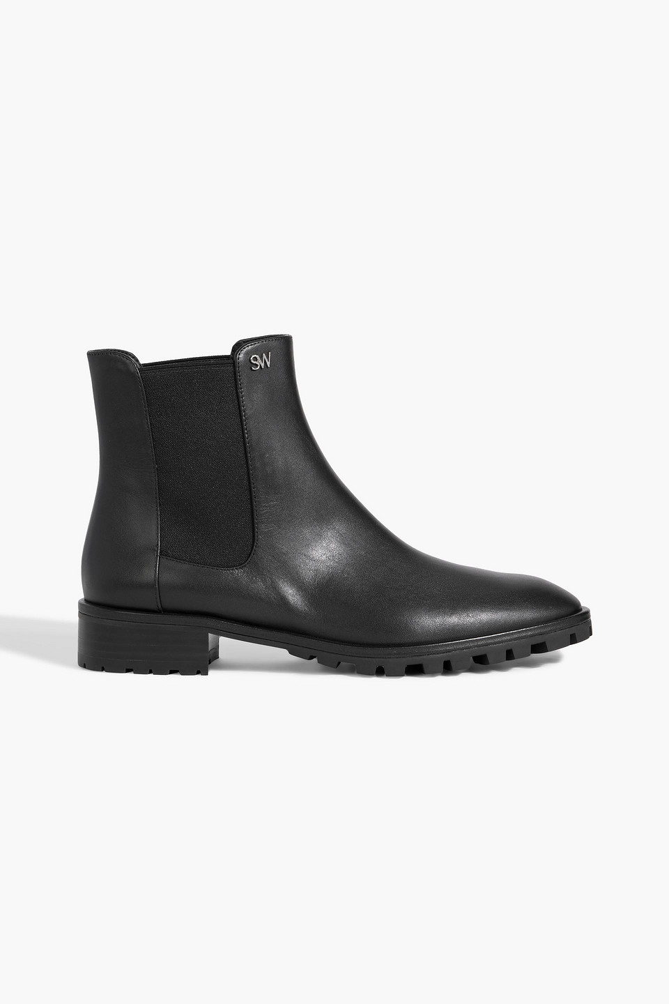 Stuart Weitzman Laine Leather Chelsea Boots In Black