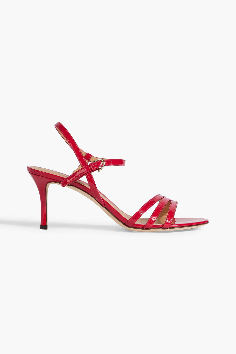 Ferragamo Woman Sandals Garnet Size 8 Leather In Crimson