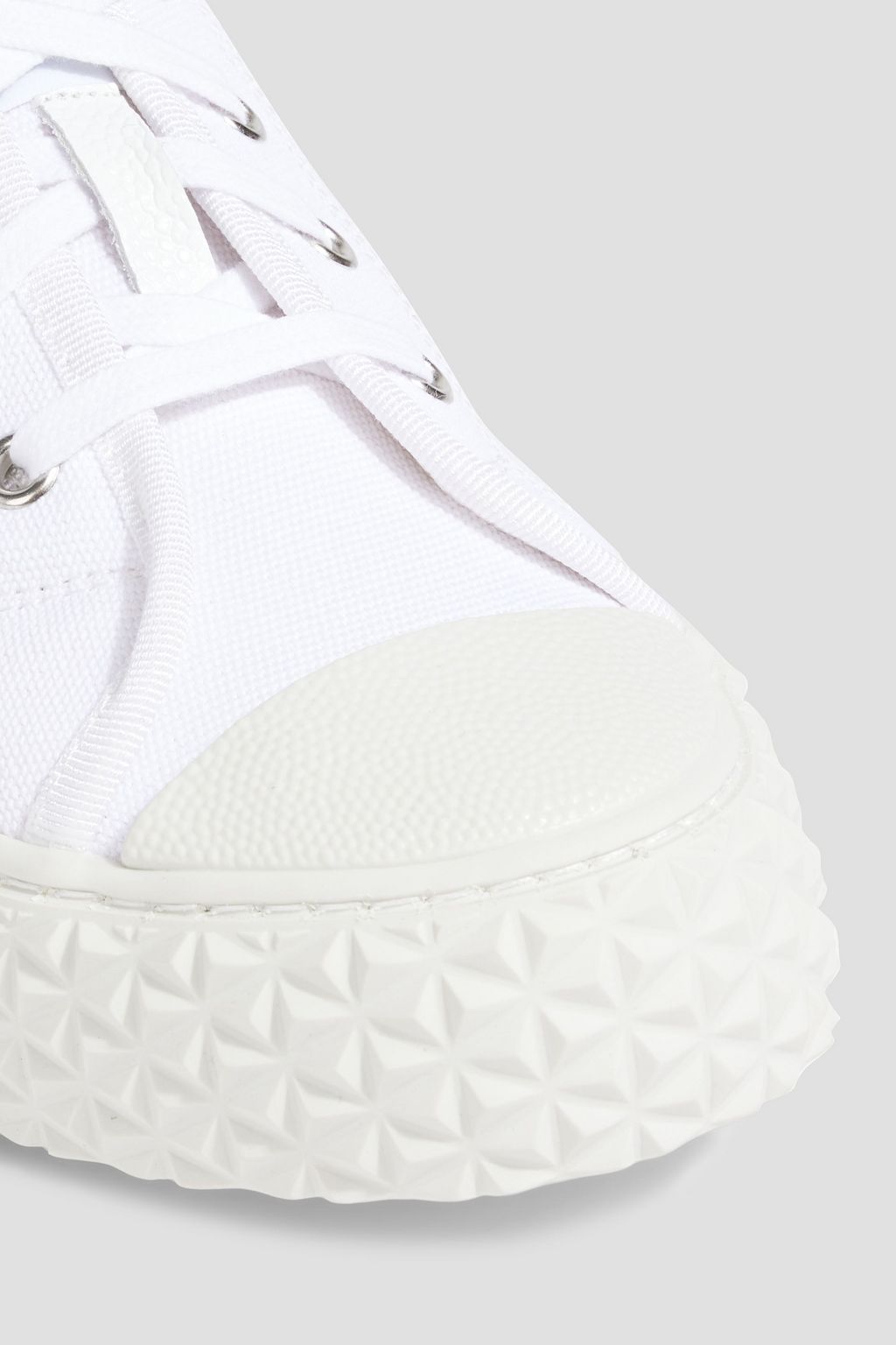 THOM BROWNE Collegiate canvas sneakers