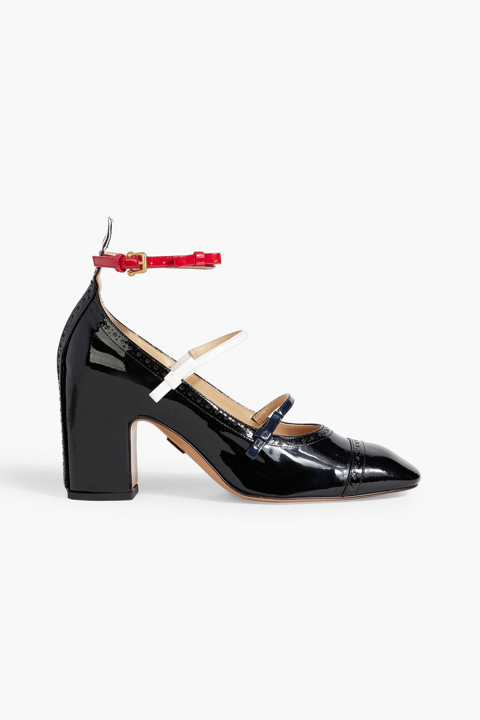 Thom Browne Court Bow-detailed Patent-leather Pumps In Black