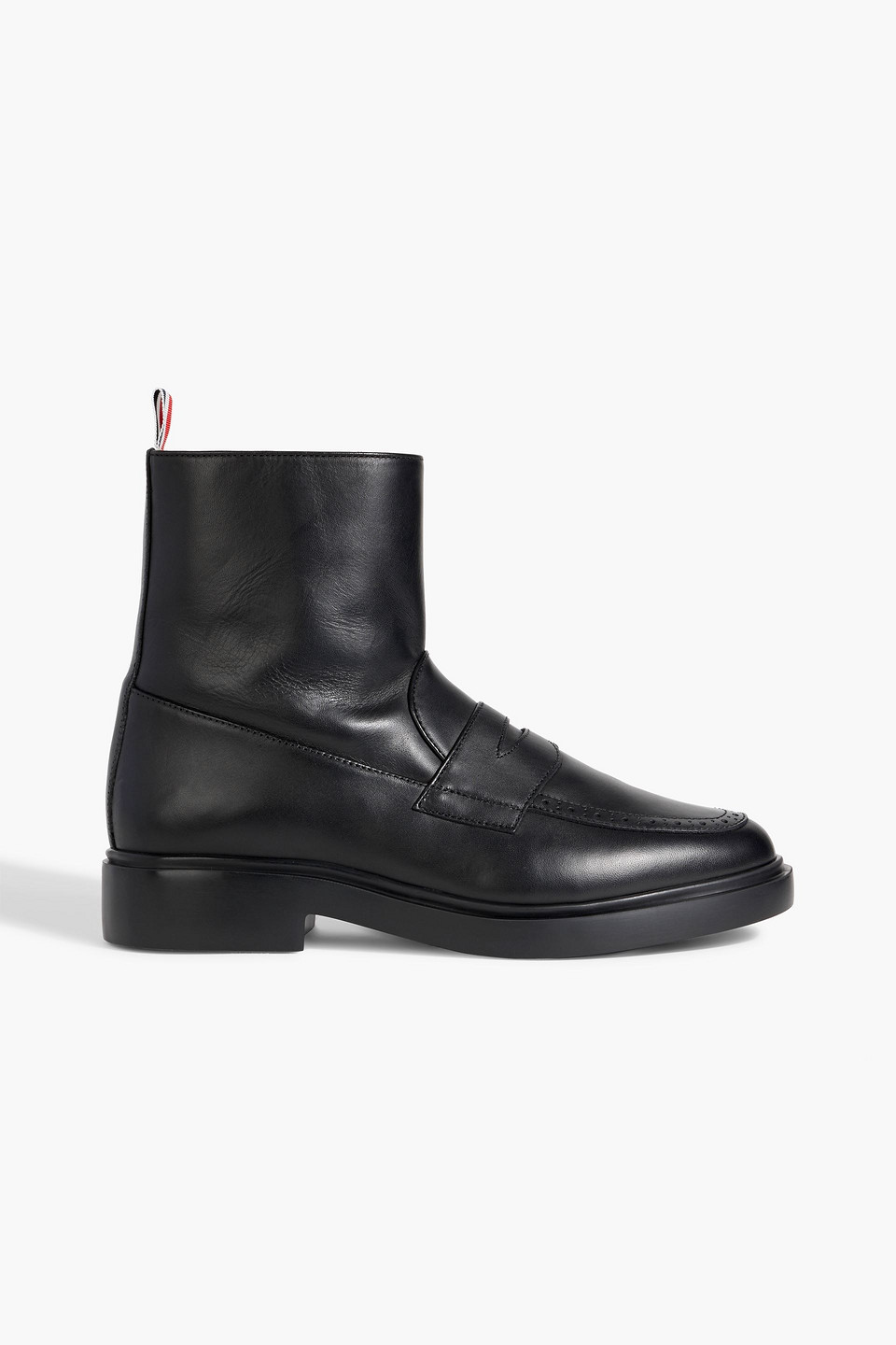 Thom Browne Tassel Kilt Leather Ankle Boots In Multi