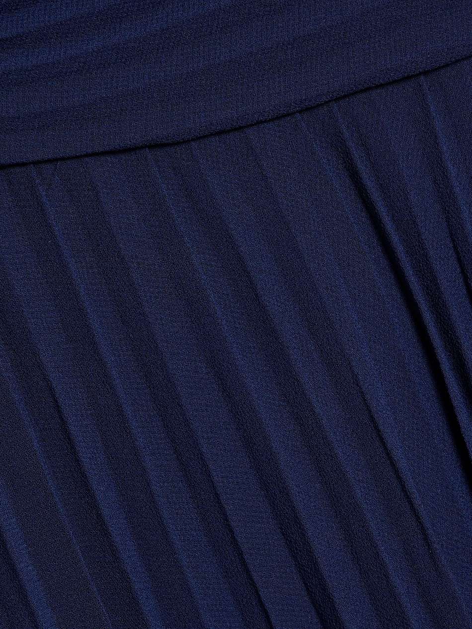 plissé-chiffon midi dress