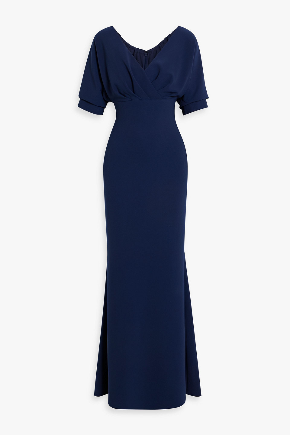 Draped crepe gown