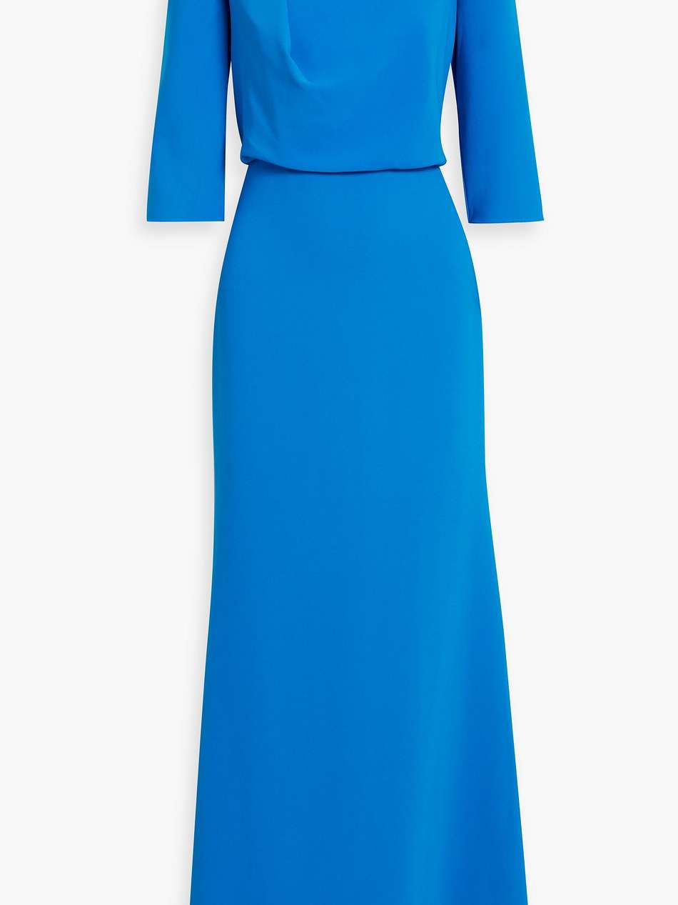 draped crepe gown