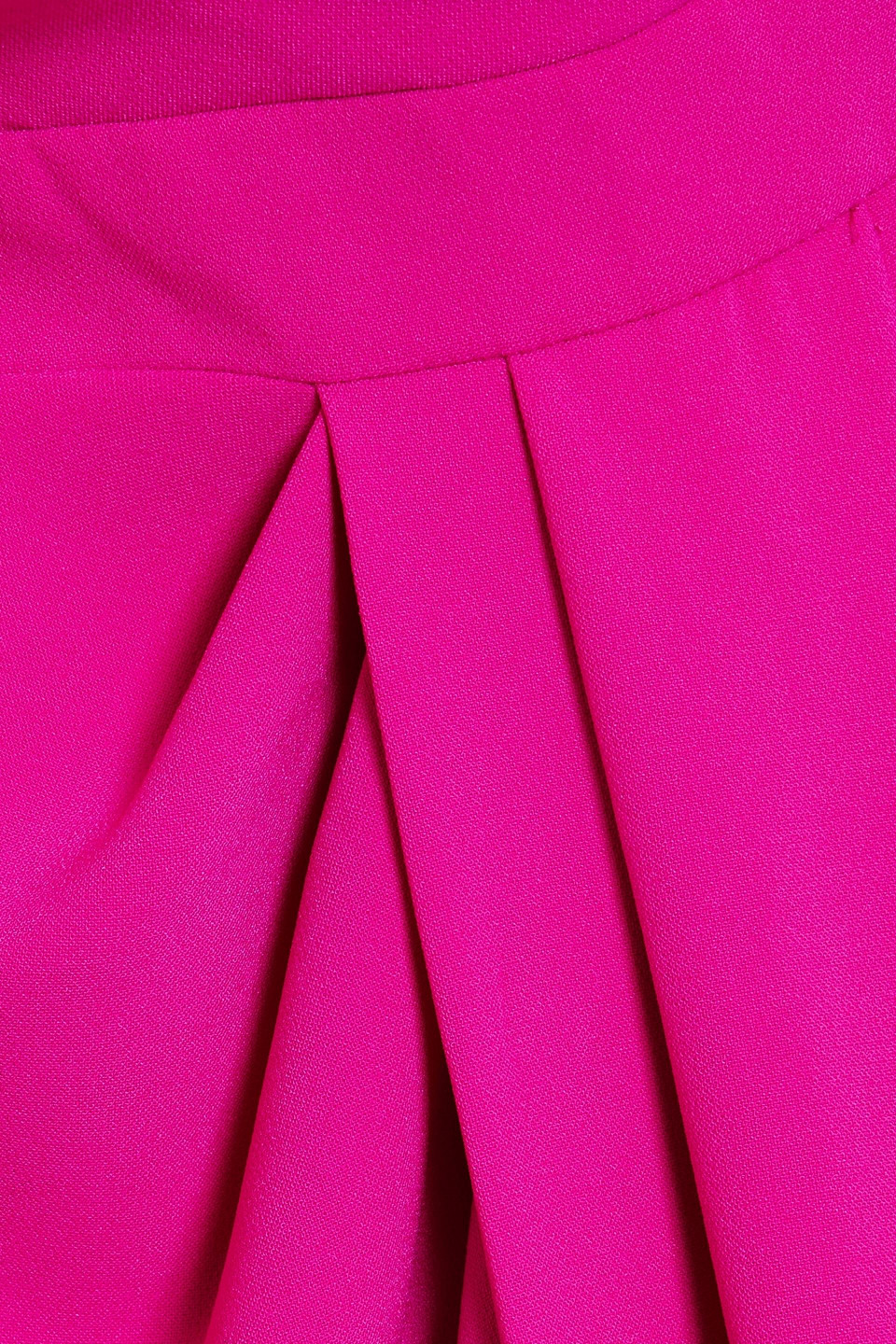 Badgley Mischka One-shoulder Draped Crepe Gown In Fuchsia