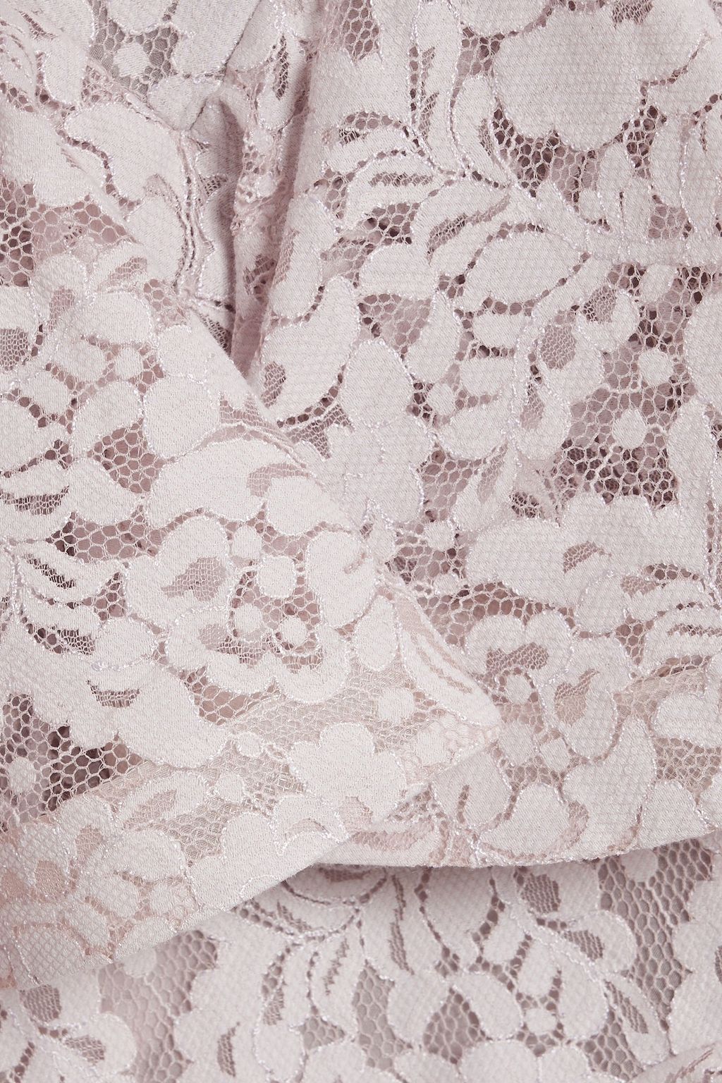 ZIMMERMANN Tiered cotton-blend corded lace midi dress