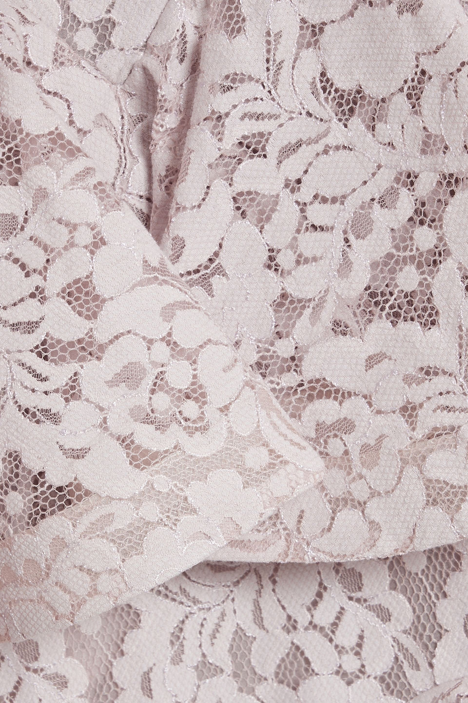 Zimmermann Tiered Cotton-blend Corded Lace Midi Dress In Lilac