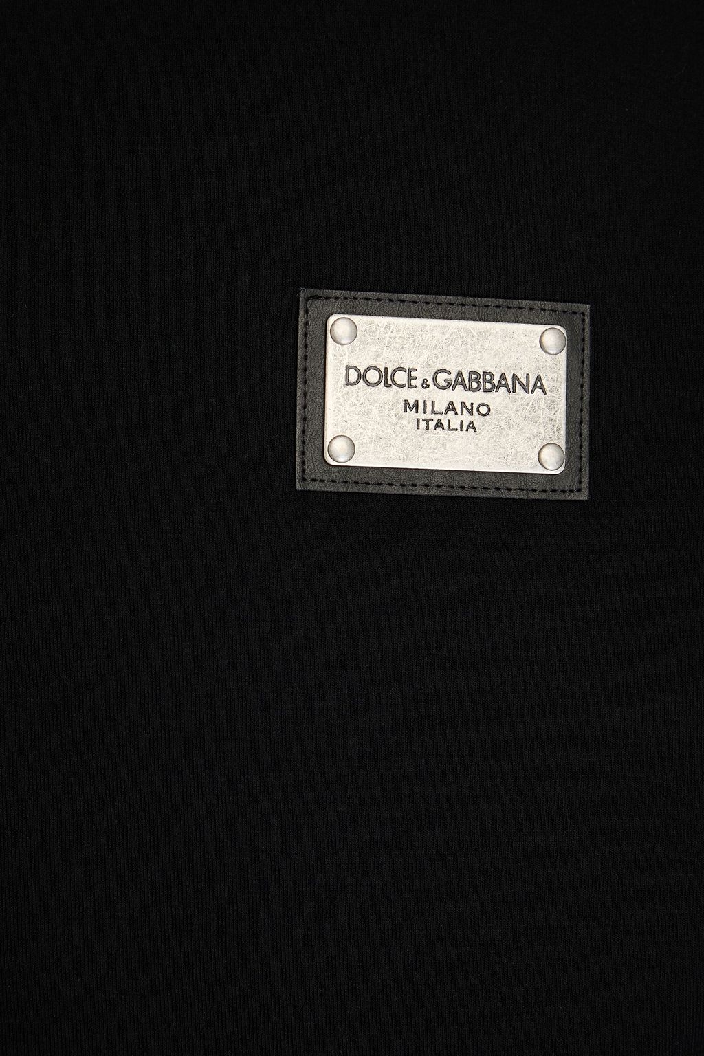 DOLCE&GABBANA جاكيت بقبعة من الجيرسي المصنوع من مزيج من القطن مبطّن