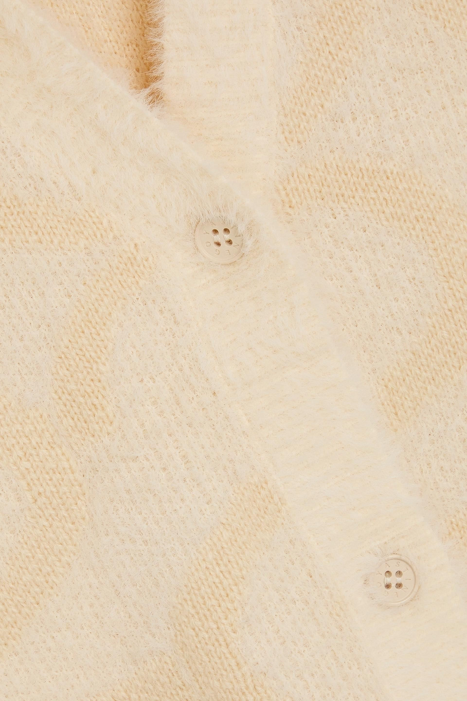 Shop Stine Goya Jacquard-knit Cardigan In Creme