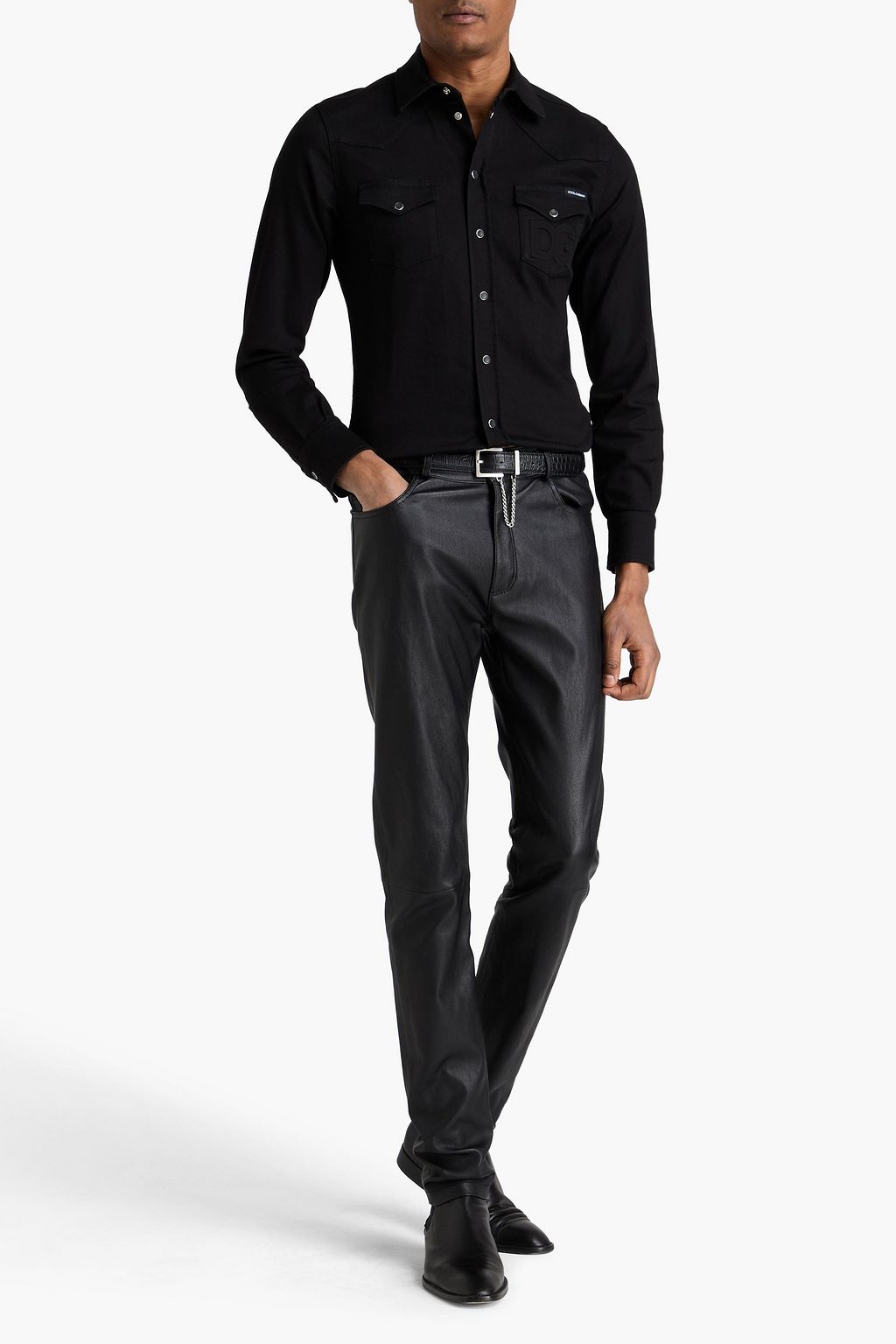 DOLCE&GABBANA قميص من الدنيم