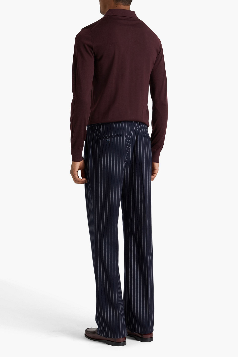  Dolce&gabbana - Kaschmirpullover Mit Polokragen - Burgunderrot - It 46 