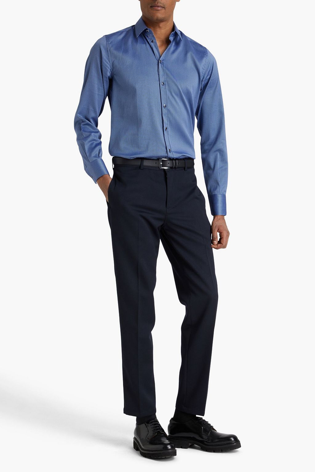 DOLCE&GABBANA Cotton-jacquard shirt