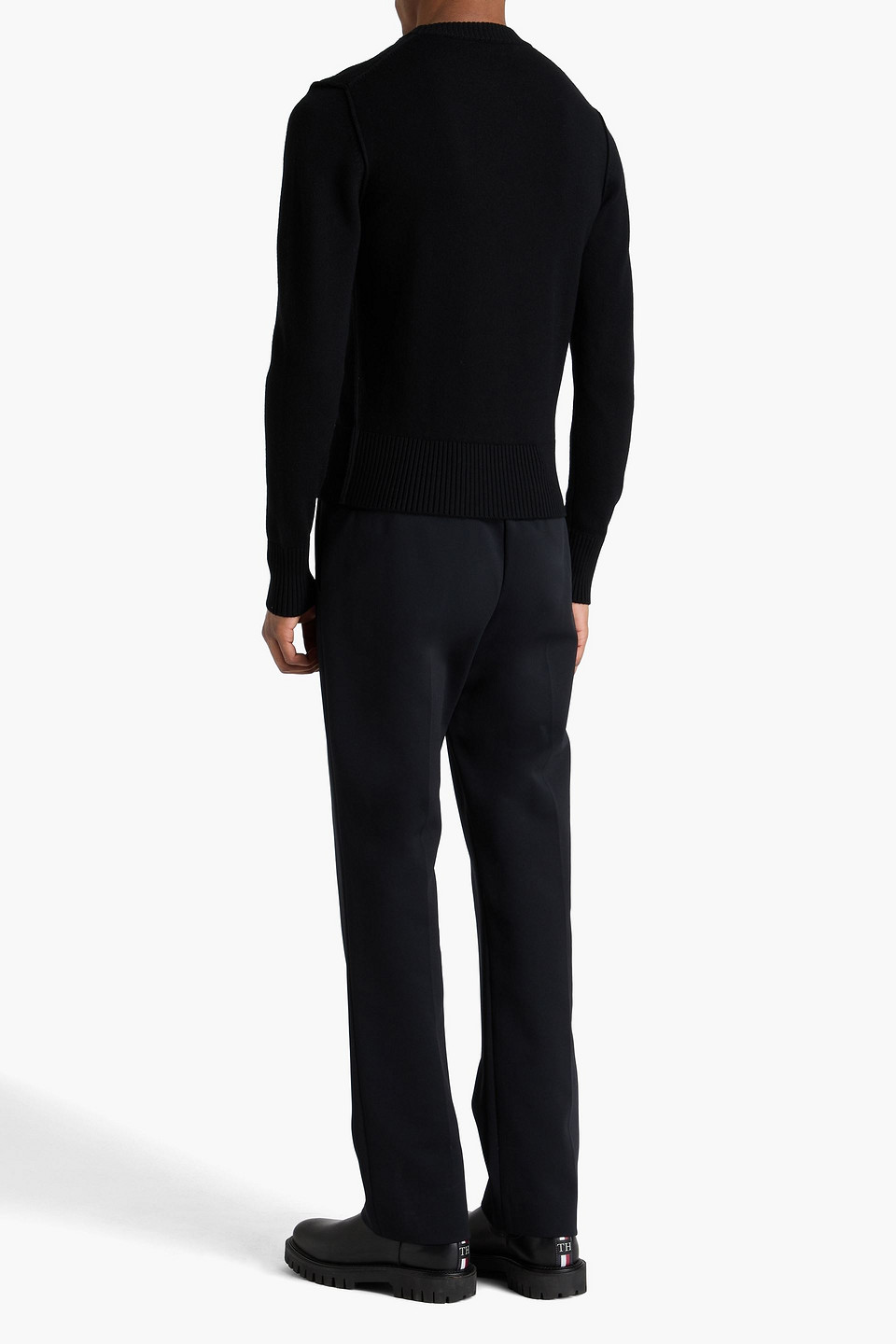  Dolce&gabbana - Pullover Aus Wolle Mit Stickereien - Schwarz - It 44 