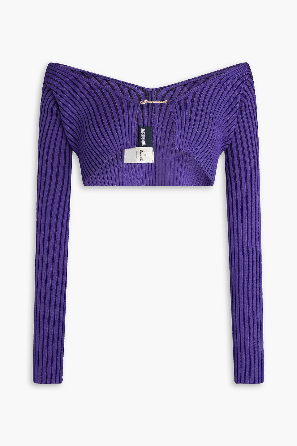 Jacquemus Purple 'la Maille Pralù' Cardigan In Purple