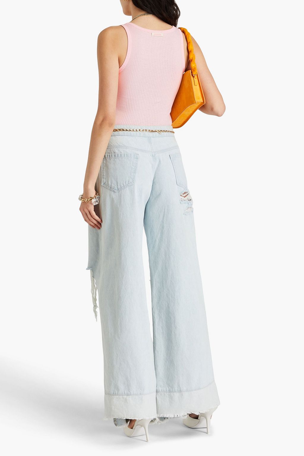 JACQUEMUS Caraco ribbed cotton bodysuit