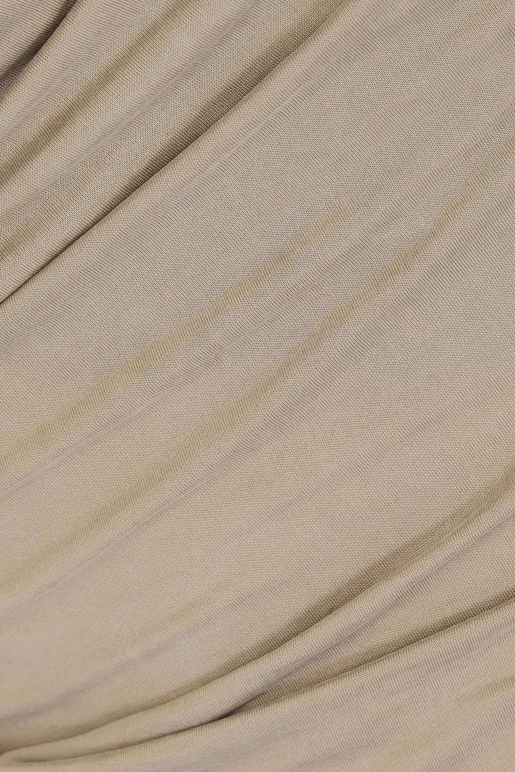 JACQUEMUS بلوزة قصيرة من الجيرسيه المرن المصنوع من مزيج الكوبرو