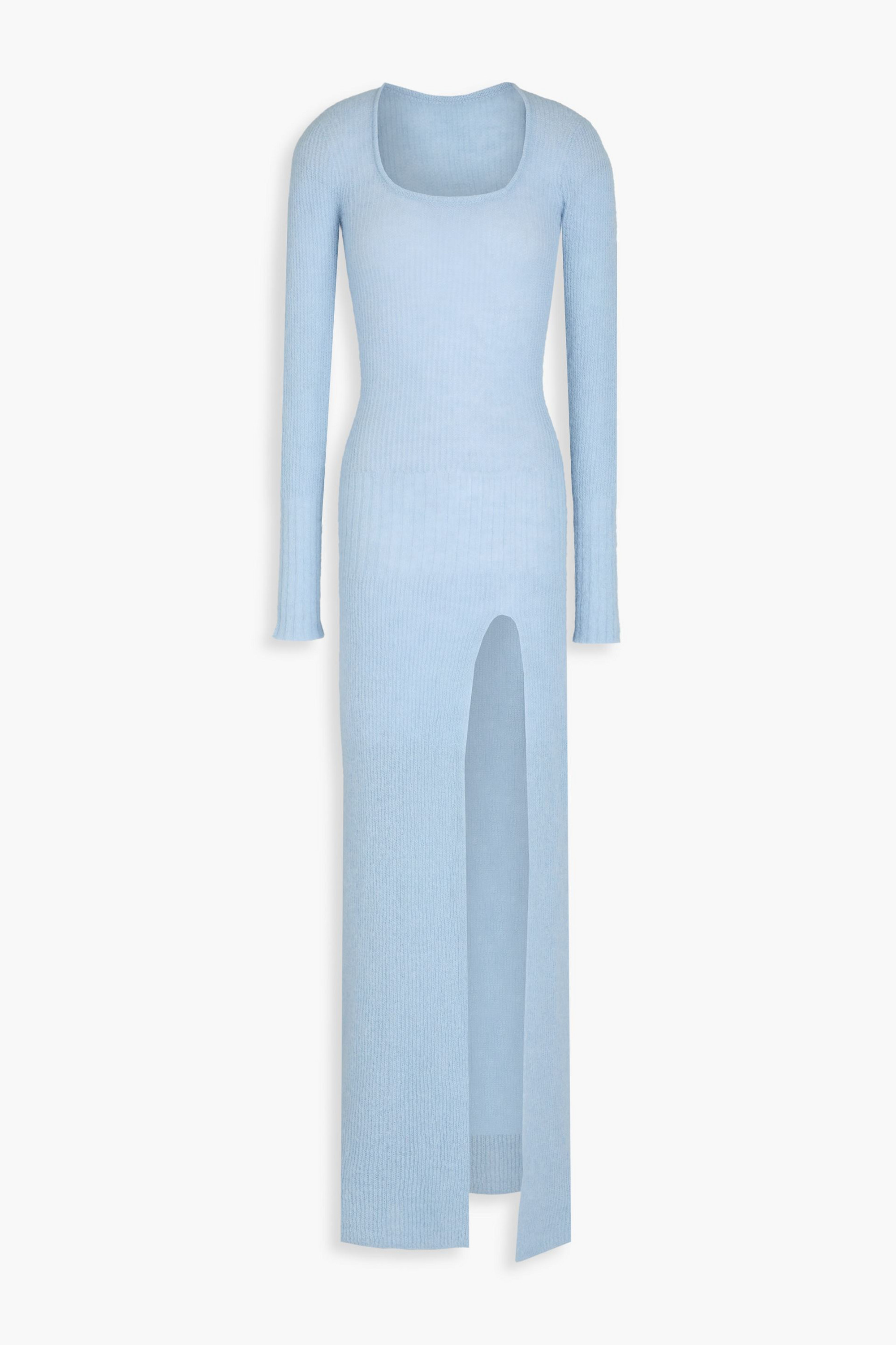 Jacquemus Dao brushed ribbed-knit maxi dress thumbnail
