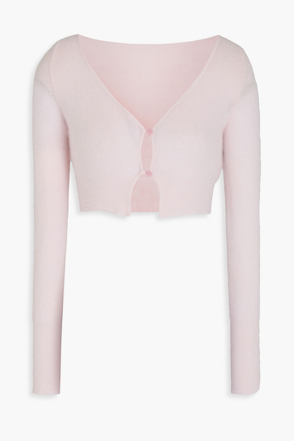 Jacquemus Le Cardigan Alzou Mohair-blend Cardigan In Pastel Pink