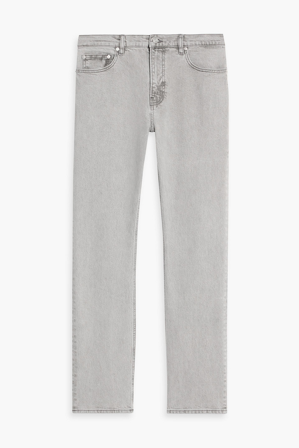 frame - modern straight denim jeans - gray - 30