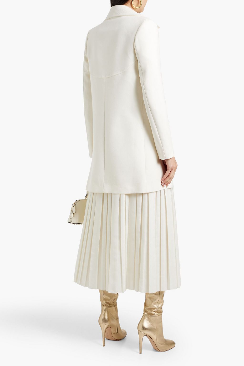 VALENTINO GARAVANI Embellished wool-gabardine coat