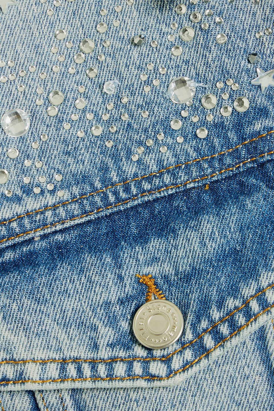 MAJE EMBELLISHED DENIM JACKET 