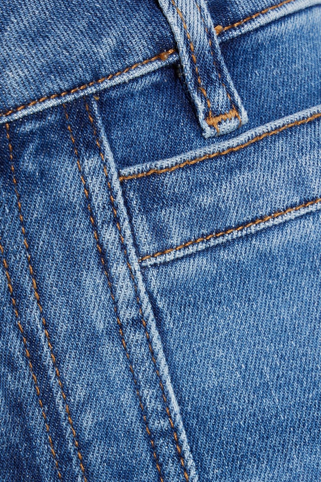 MAJE High-rise straight-leg jeans