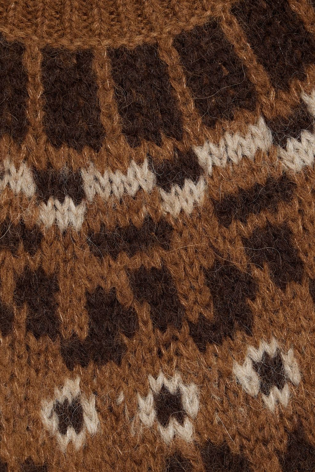 FRAME Fair Isle alpaca-blend sweater