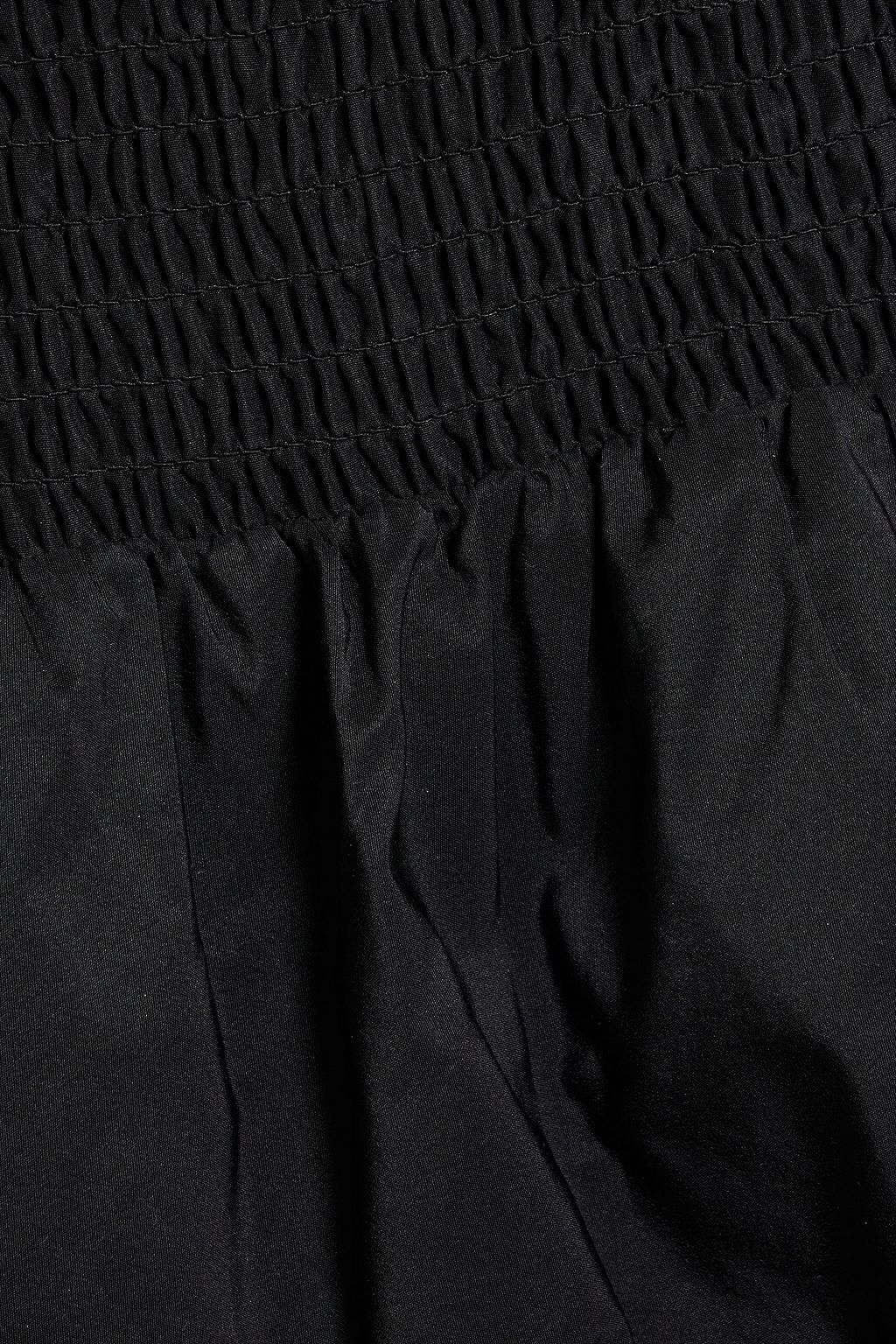 MAJE Shirred taffeta mini skirt