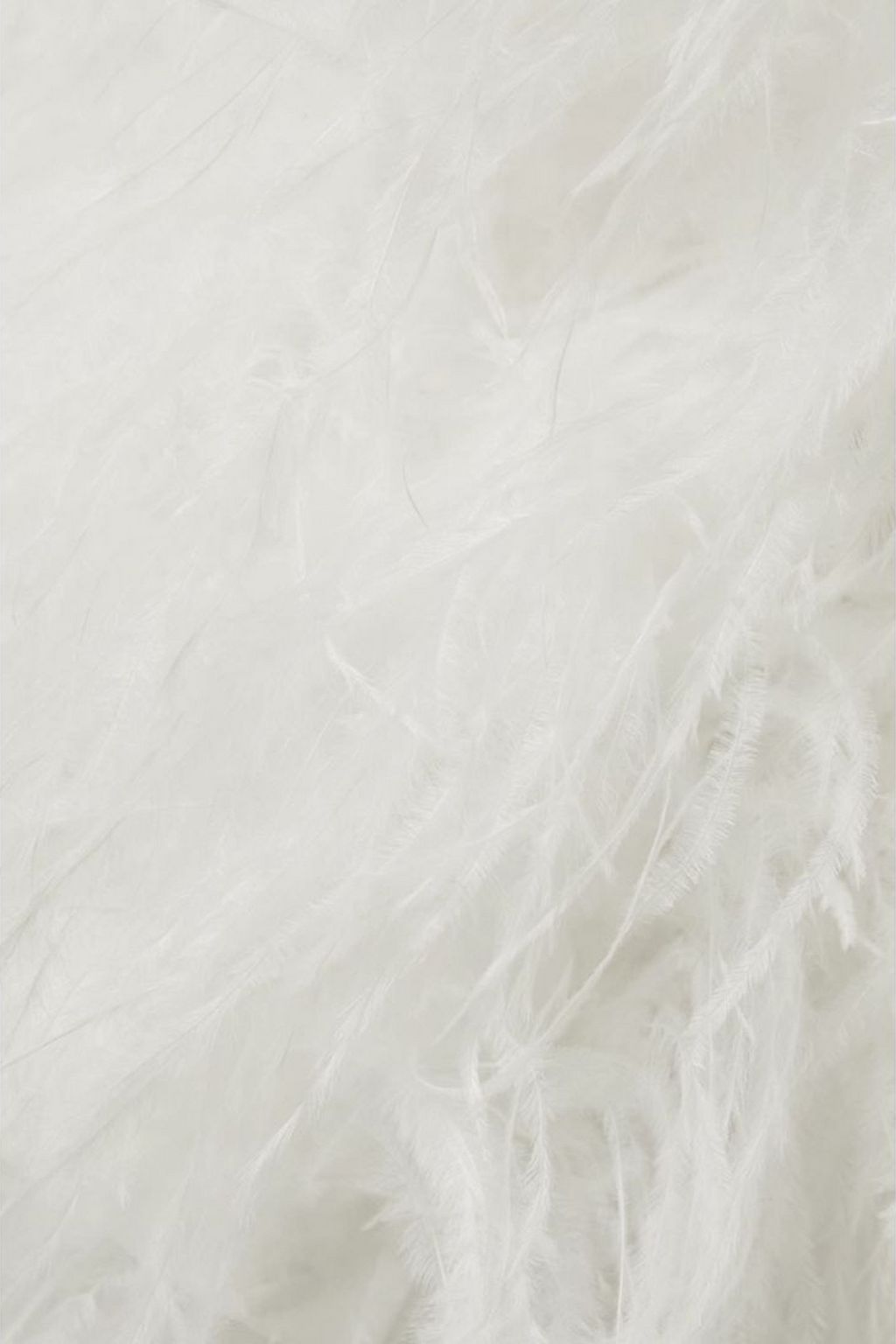 HUISHAN ZHANG Reign feather-trimmed crepe mini dress