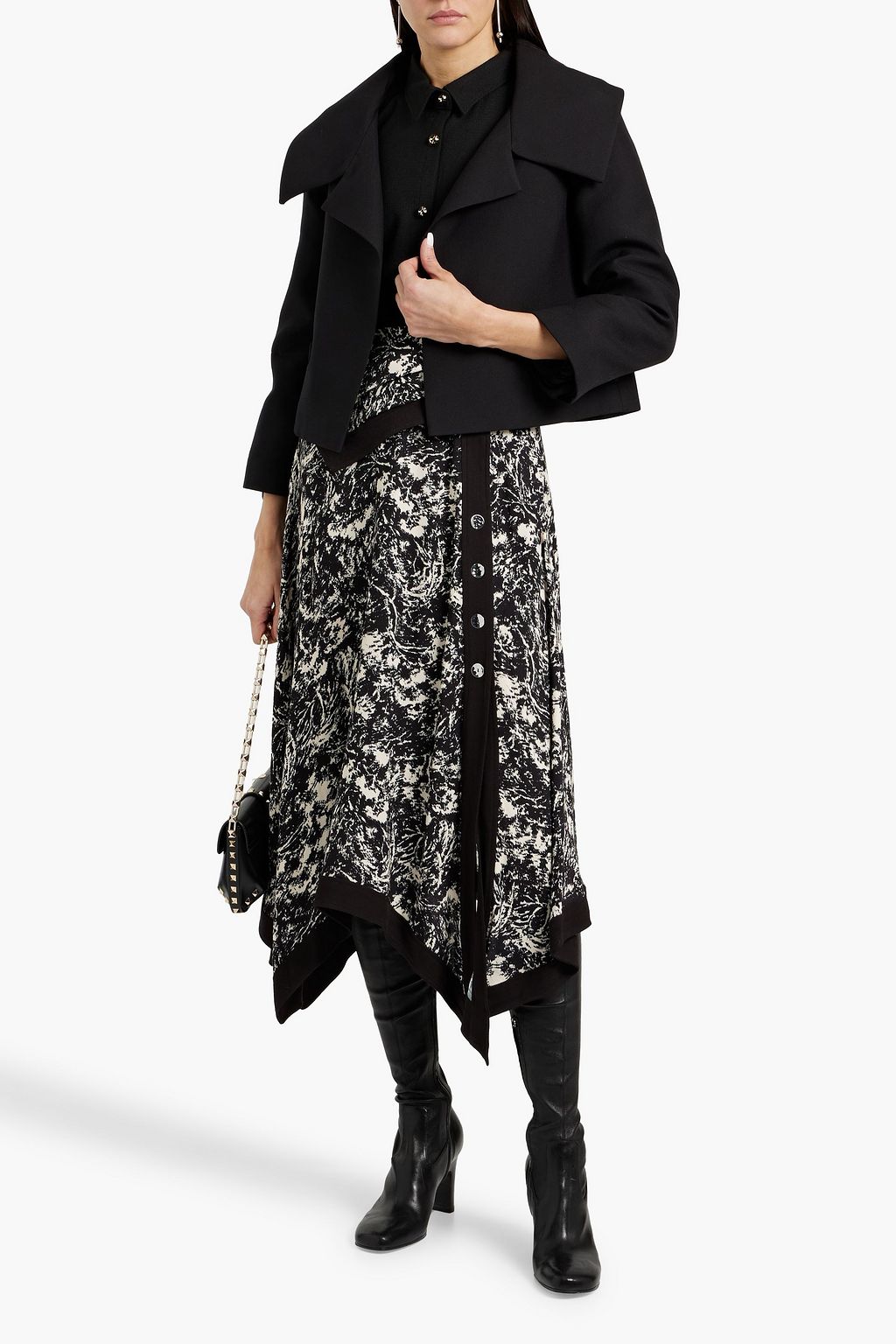 VALENTINO GARAVANI Wool and silk-blend crepe blazer