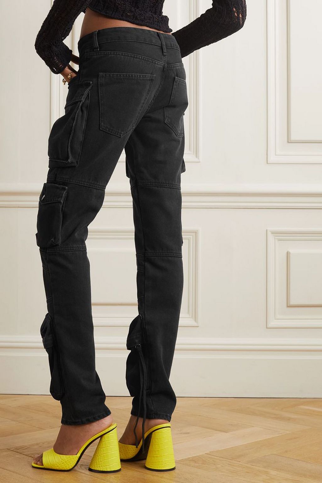 THE ATTICO Essie low-rise tapered jeans