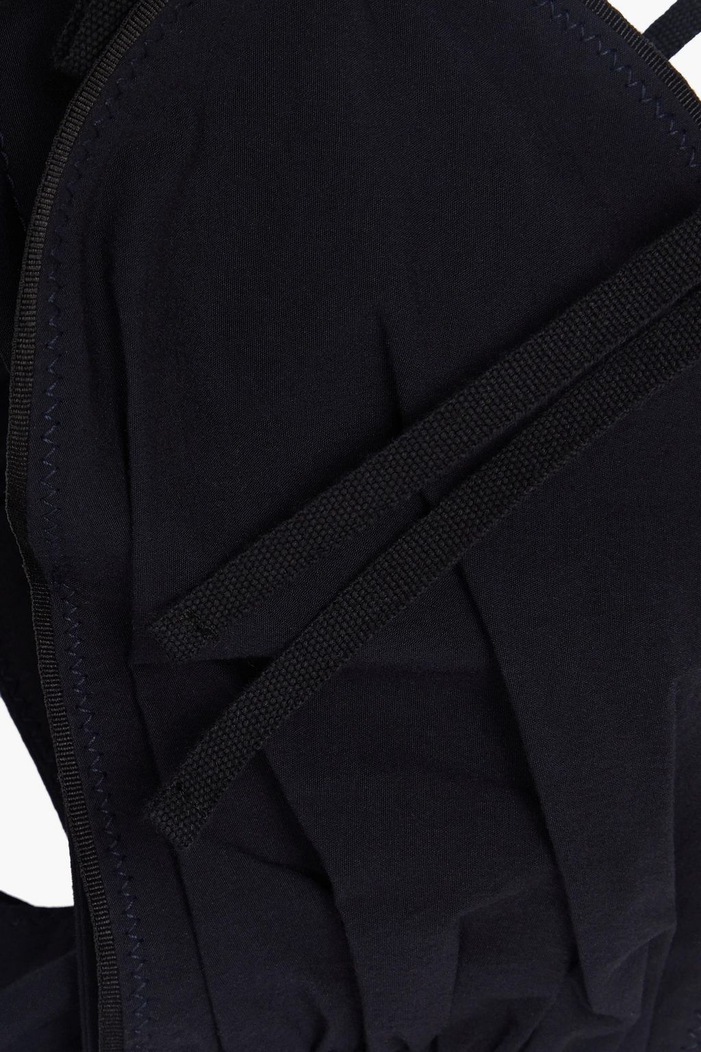 JACQUEMUS コットン混ポプリン ミディワンピース カットアウト ルーシュ入り