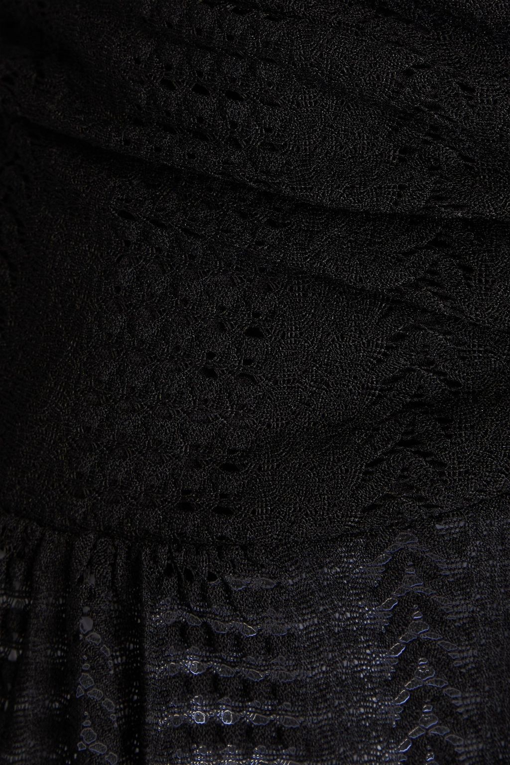 MELISSA ODABASH かぎ針編みニット ホルターネック マキシワンピース カットアウト