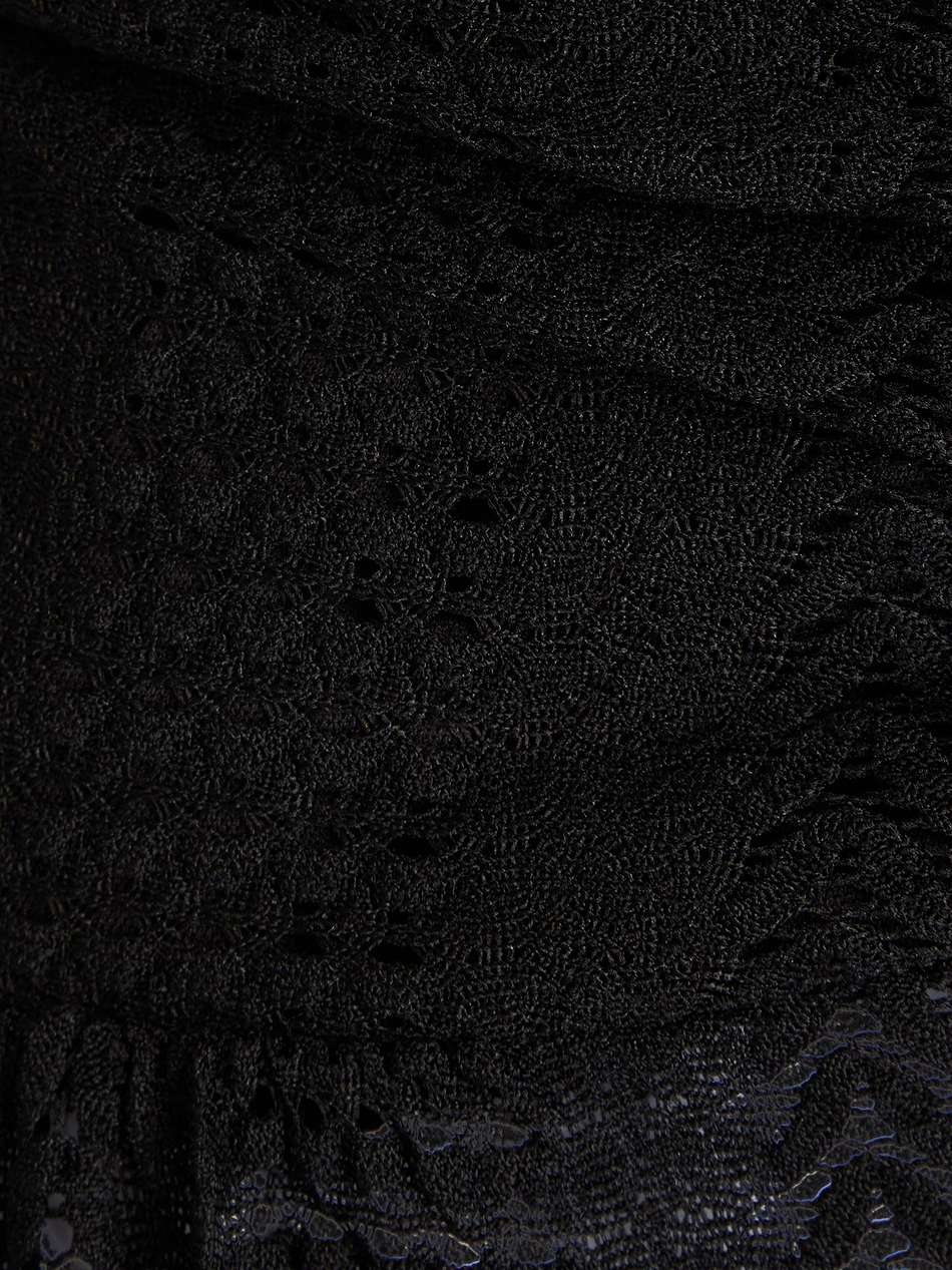mila cutout crochet-knit halterneck maxi dress