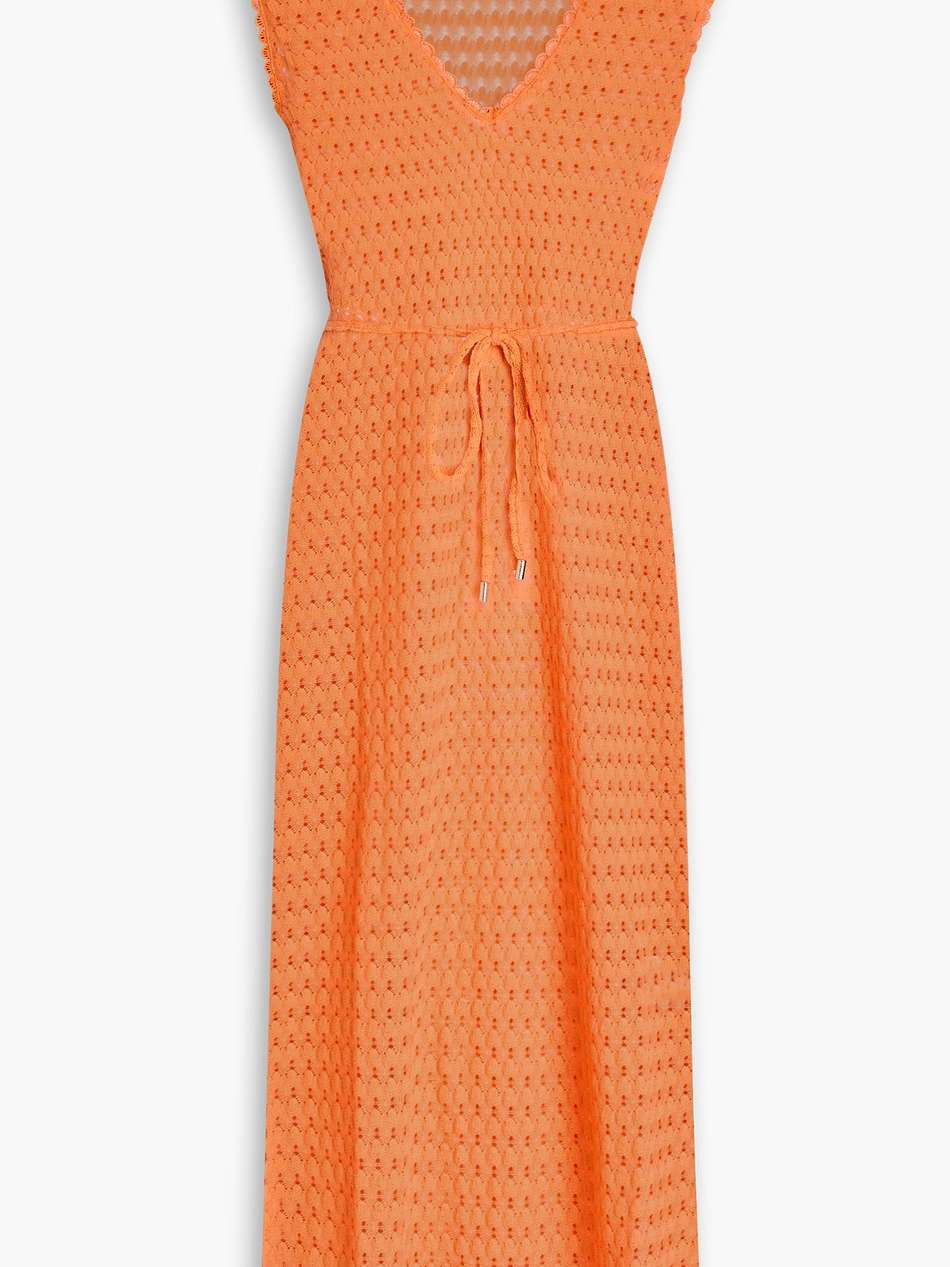 anna crocheted midi dress