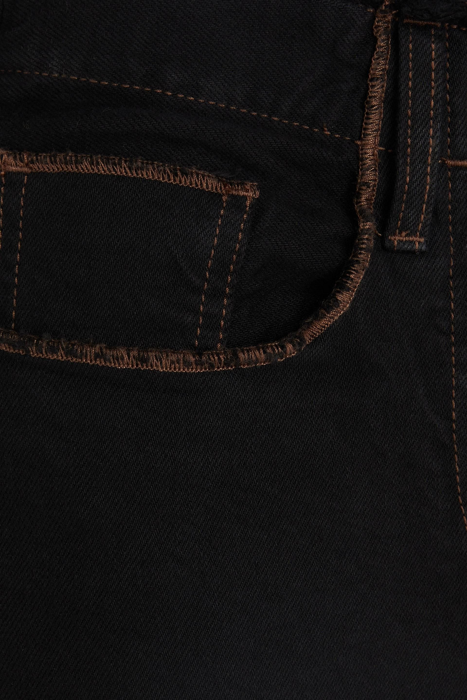 JACQUEMUS LE DE NÎMES LINON FRAYED SLIM-LEG JEANS