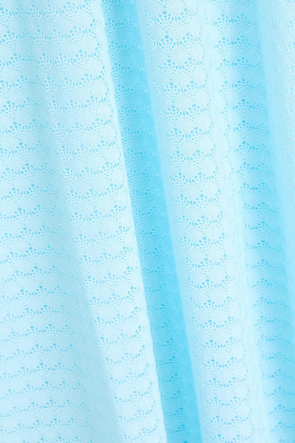 Melissa Odabash Phoebe Fringed Crocheted Maxi Dress In Sky Blue