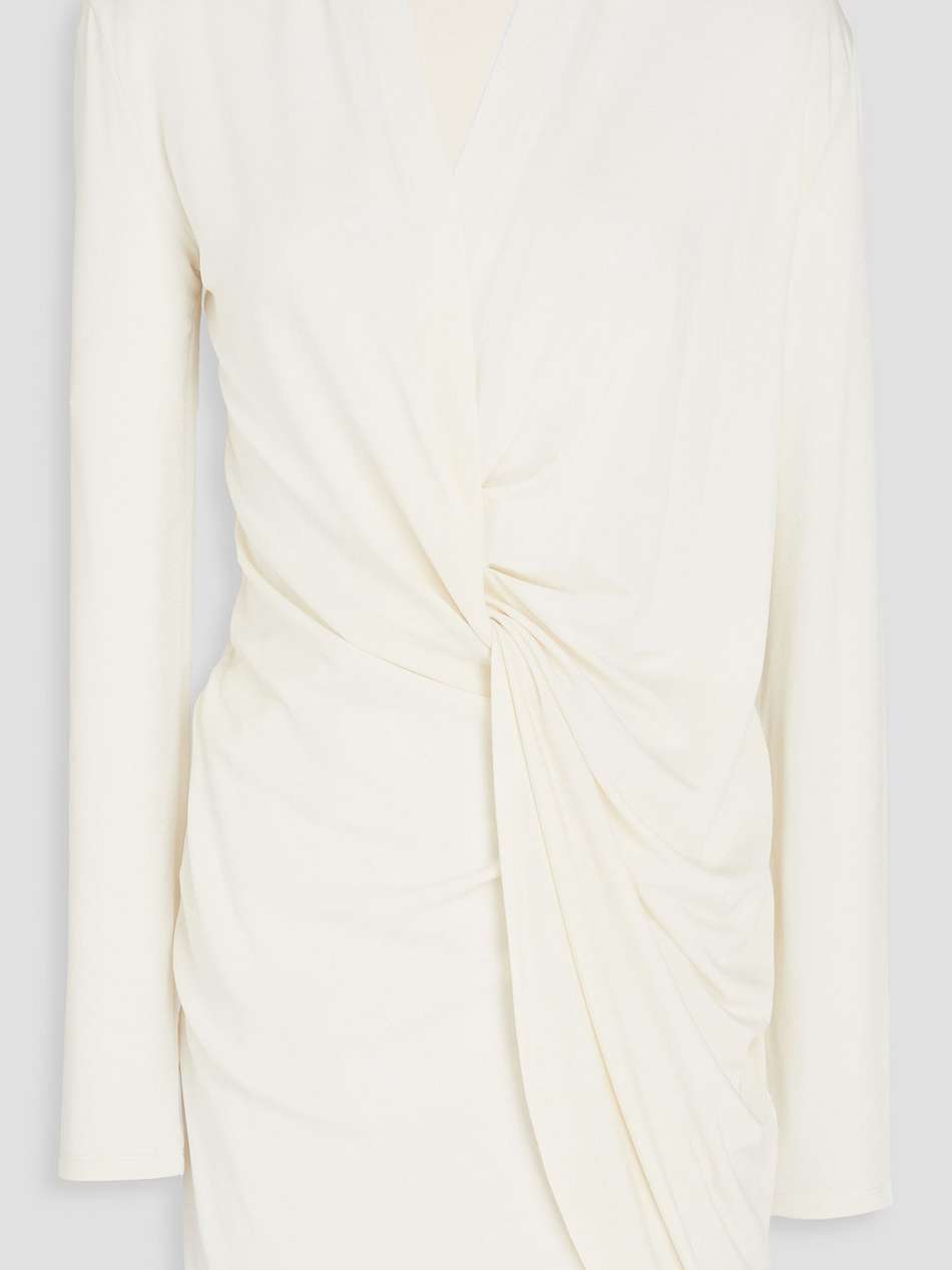 bahia twisted stretch-jersey mini dress